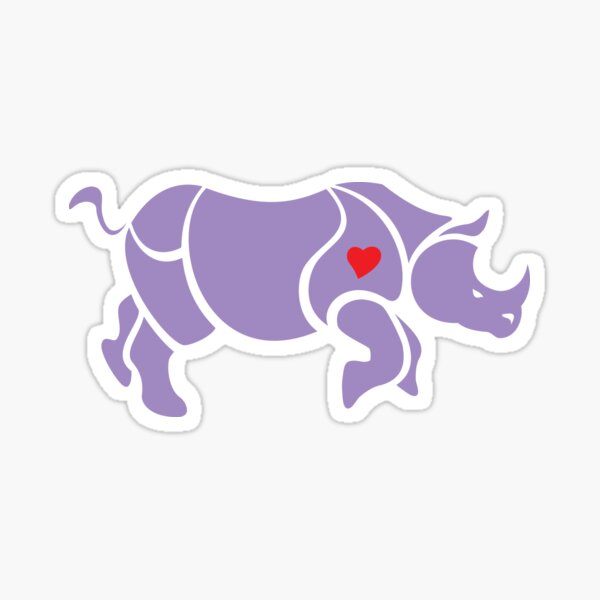 Aperçu de l'œuvre Symbole Gay Rhinocéros Violet créée et vendue par Sapphic Reality.