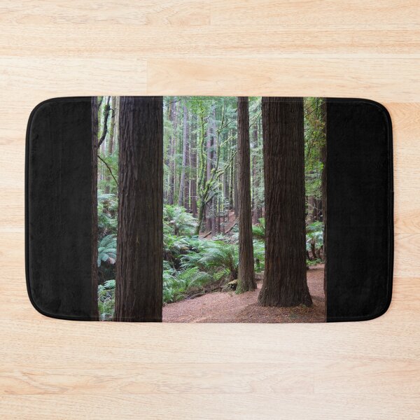 Item preview, Tall dark redwood tree trunks. designed and sold by Anne Scantlebury.