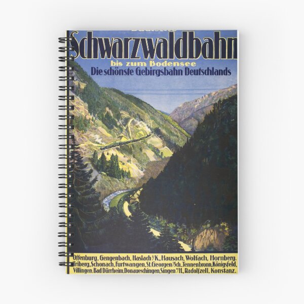 Item preview, Badische Schwarzwaldbahn vintage travel poster designed and sold by stickart-marek.
