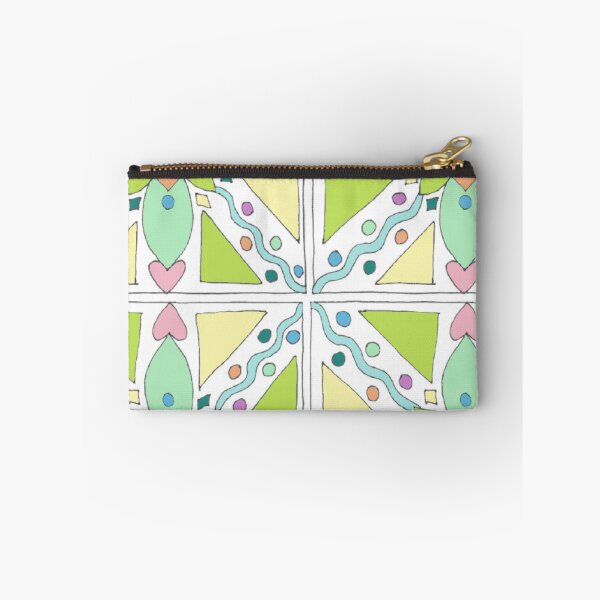 Item preview, Lala Squiggle Tile Doodle White designed and sold by LalaDoodleBug.