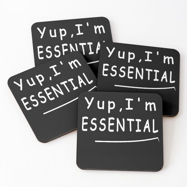 Item preview, Yup i'm Essential gift  designed and sold by Apoldi Shop.