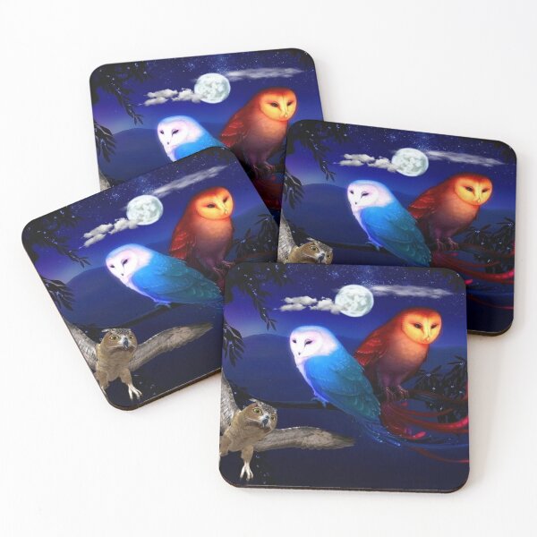 Item preview, Owls in the night designed and sold by BellsPainting.