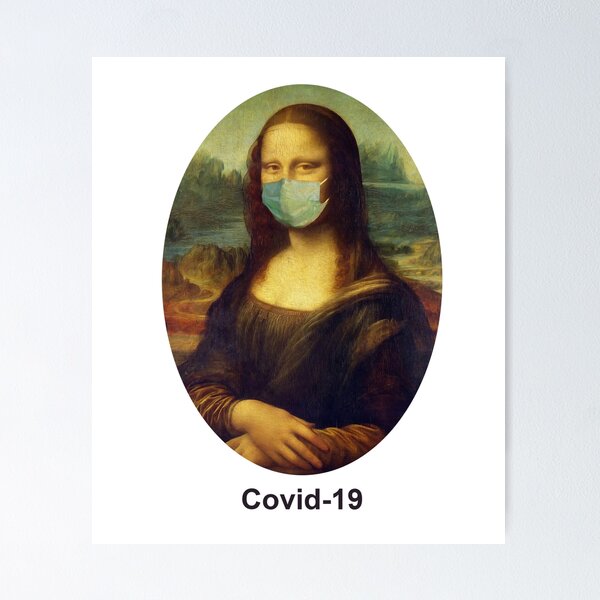Artikelvorschau, covid-19 monalisa entworfen und verkauft von NIHAL SINGH RATHORE.