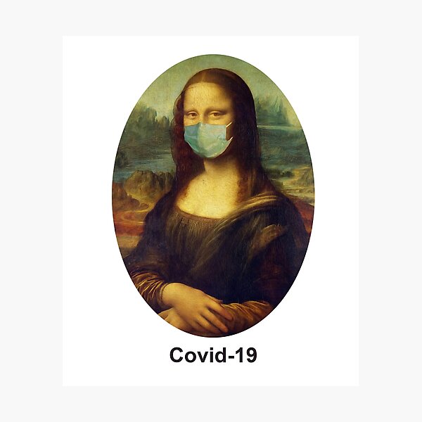 Artikelvorschau, covid-19 monalisa entworfen und verkauft von NIHAL SINGH RATHORE.