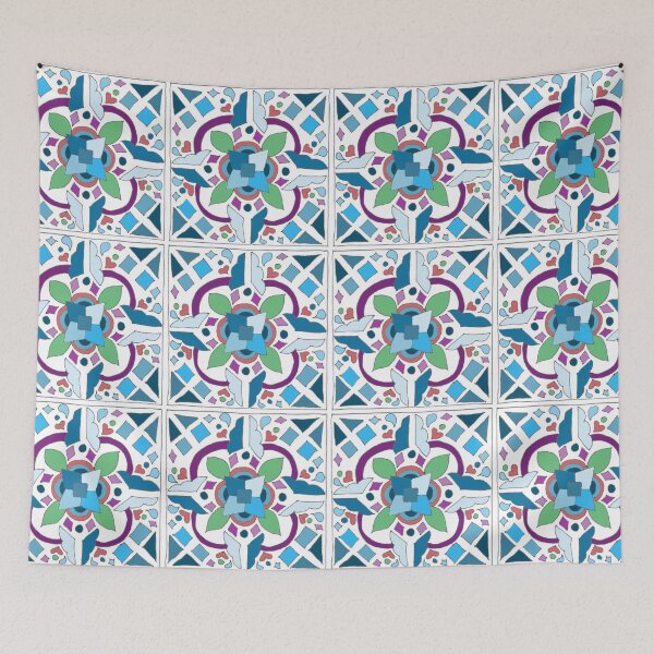 Item preview, Lala Cloud Tile Doodle White designed and sold by LalaDoodleBug.
