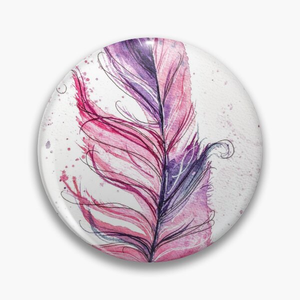 Item preview, Pink Feather designed and sold by BareBrushStudio.