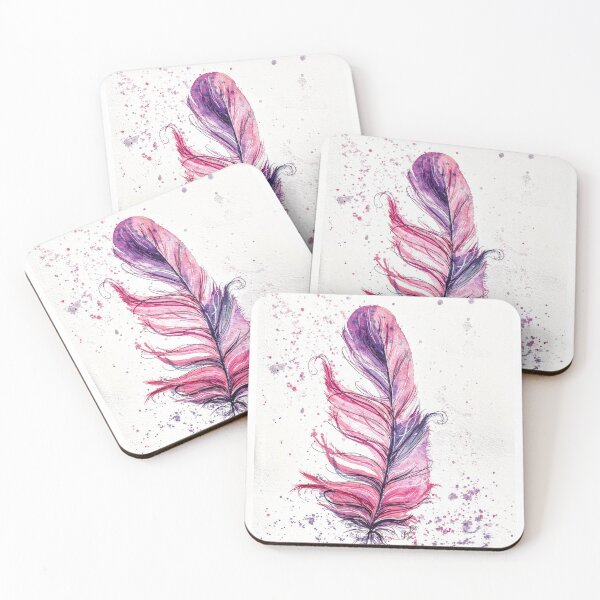 Item preview, Pink Feather designed and sold by BareBrushStudio.