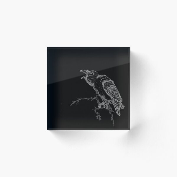 Raven Call Acrylic Block