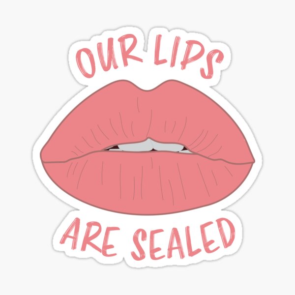 Sealed Lips Stickers Redbubble