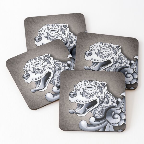 Item preview, Ornamental Pit Bull designed and sold by Pretty In Ink.