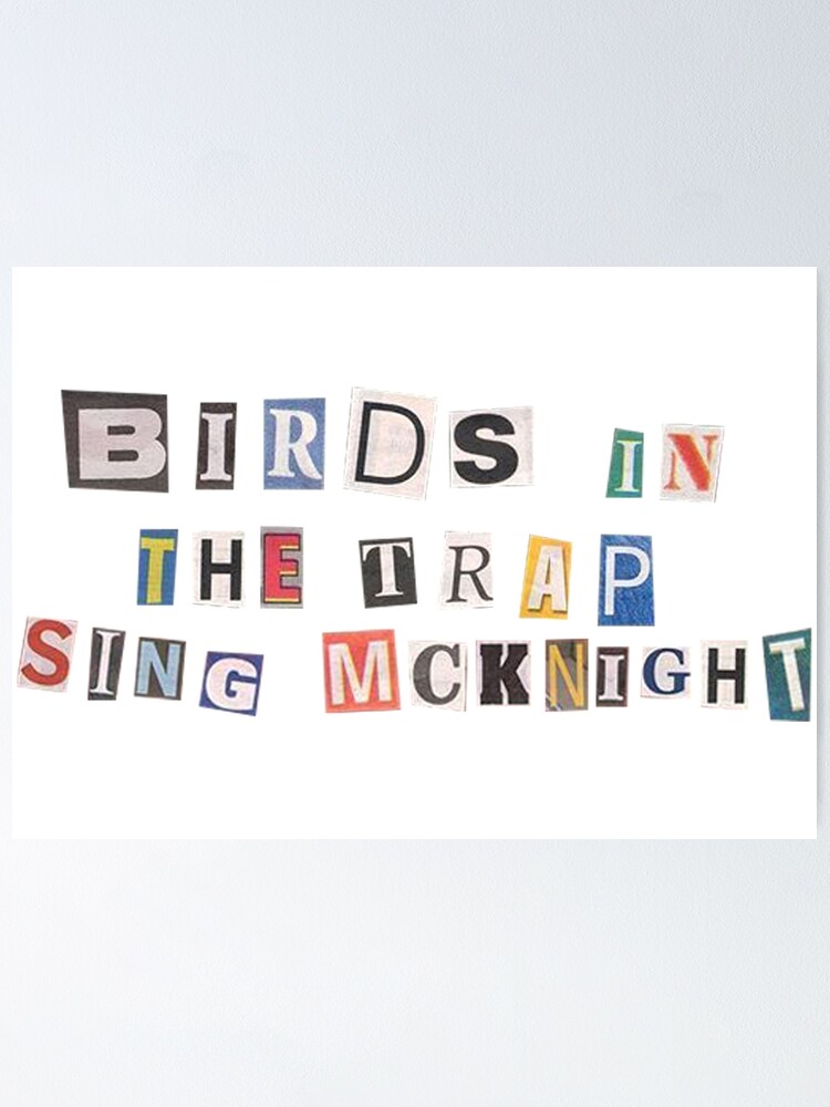 travis scott birds in the trap sing mcknight poster