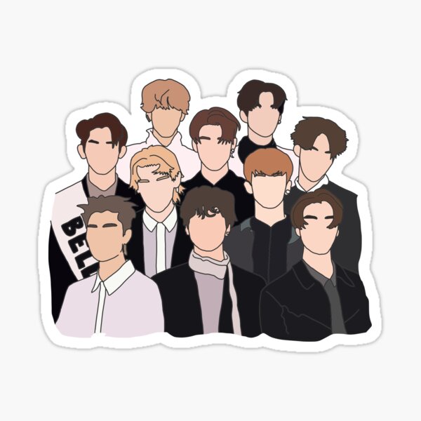 nct 127 colored sticker by mdevnanda redbubble