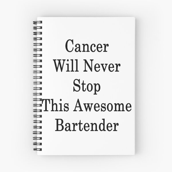 Item preview, Cancer Will Never Stop This Awesome Bartender designed and sold by supernova23.