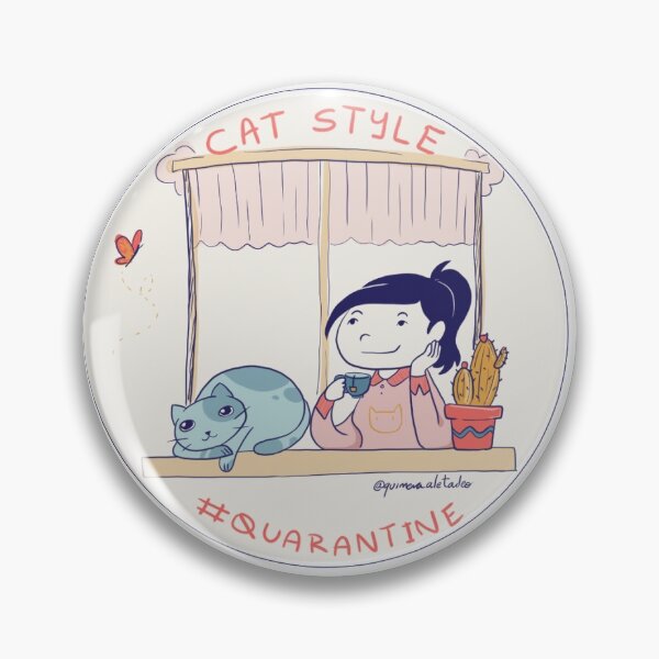 Item preview, Quarantine like a Cat - catstyle mindfulness designed and sold by QuimeraTadeo.