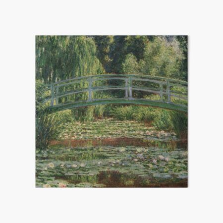 Claude Monet - The Japanese Footbridge and the Water Lily Pool Art Board Print