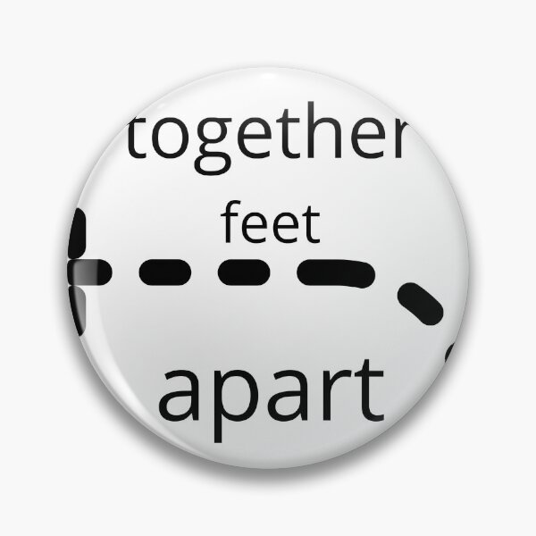 Item preview, together 6 feet apart social distancing funny saying designed and sold by Souperjumble.