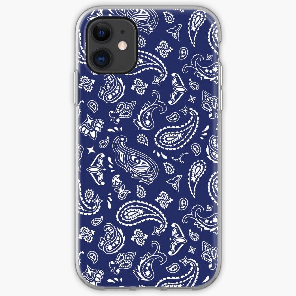 Blue Bandana iPhone Soft Case