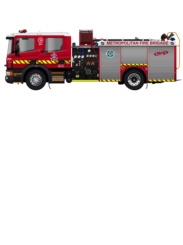 Melbourne Metropolitan Fire Brigade Mark 5 Pumper Pumper 1a Car 041 Baby One Piece By Nothinguntried Redbubble