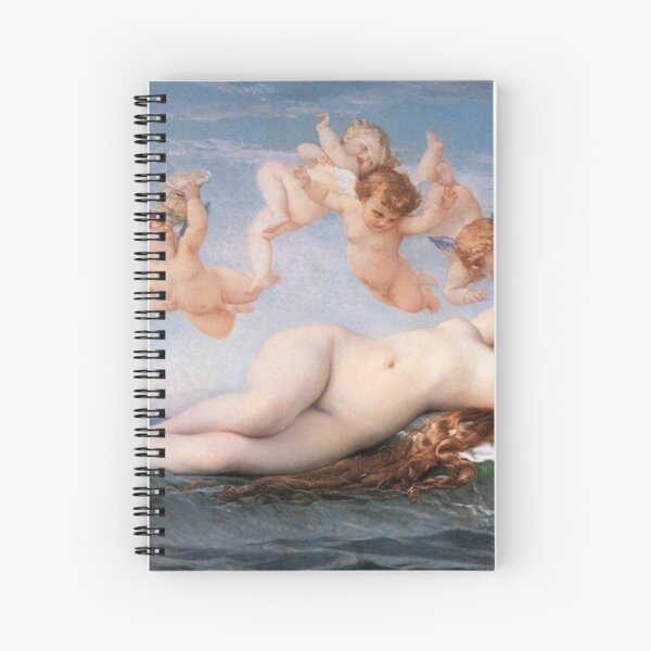 The Birth of Venus, Alexandre Cabanel 1875 #TheBirthofVenus #BirthofVenus  #Birth #Venus #AlexandreCabanel #Cabanel Spiral Notebook