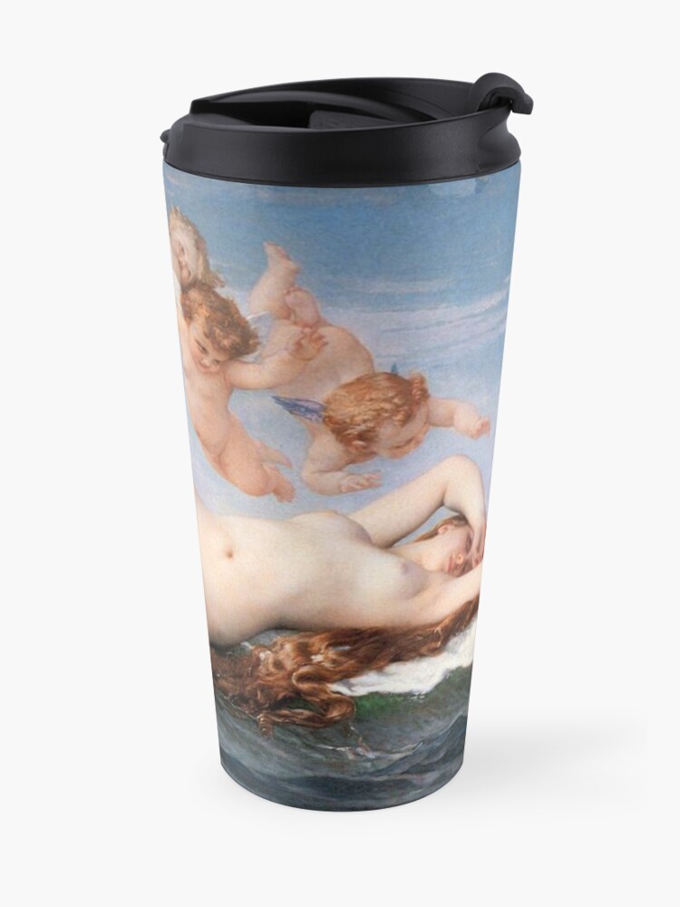 Alternate view of The #Birth of #Venus, Alexandre Cabanel 1875 #TheBirthofVenus #BirthofVenus Travel Mug