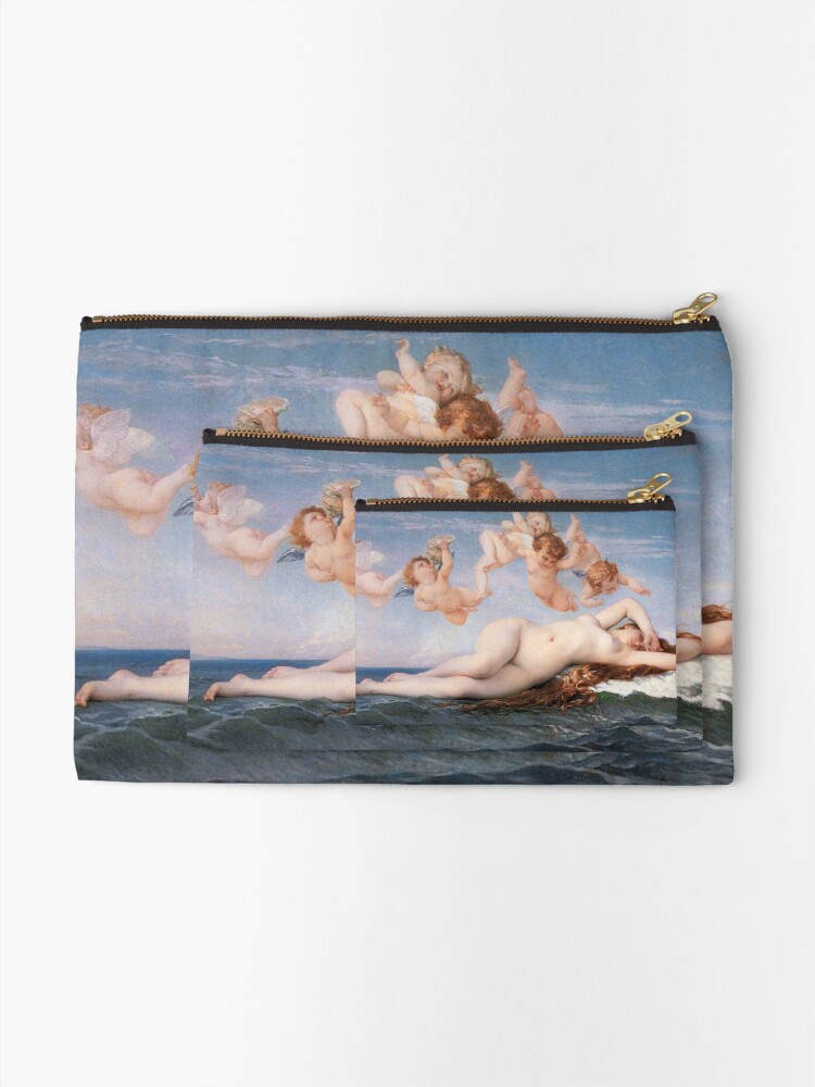 Alternate view of The #Birth of #Venus, Alexandre Cabanel 1875 #TheBirthofVenus #BirthofVenus Zipper Pouch
