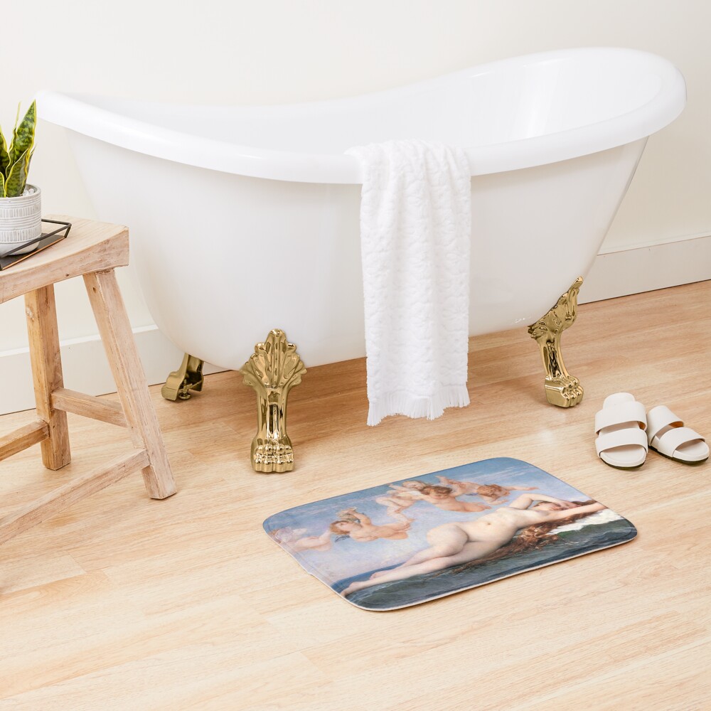 The #Birth of #Venus, Alexandre Cabanel 1875 #TheBirthofVenus #BirthofVenus Bath Mat