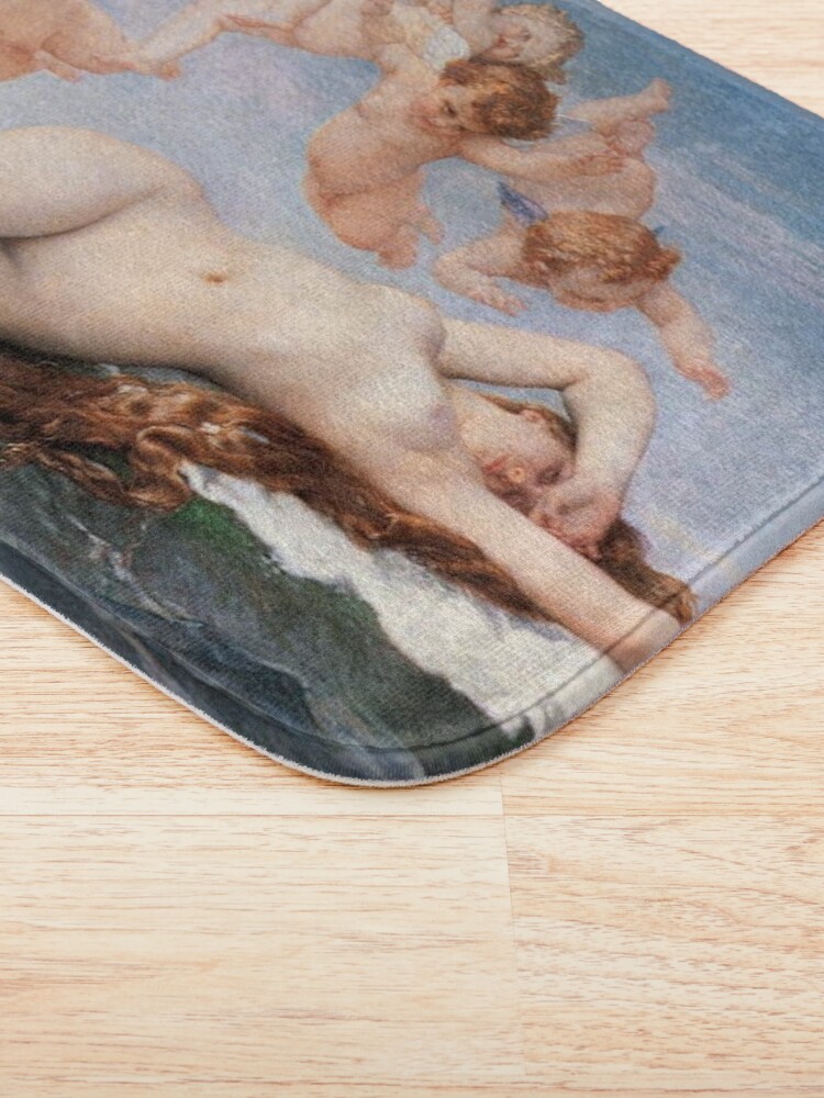 Alternate view of The #Birth of #Venus, Alexandre Cabanel 1875 #TheBirthofVenus #BirthofVenus Bath Mat