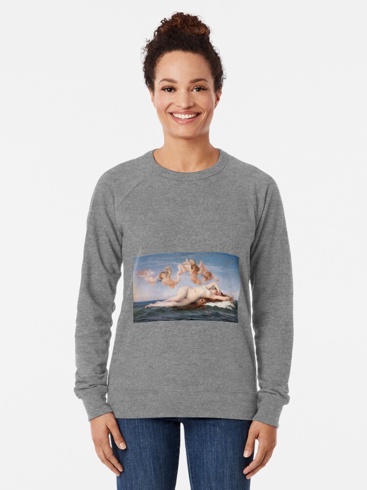 Alternate view of The #Birth of #Venus, Alexandre Cabanel 1875 #TheBirthofVenus #BirthofVenus Lightweight Sweatshirt