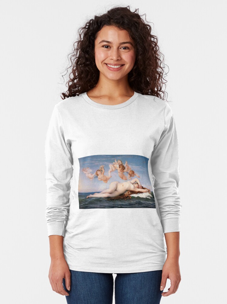 Alternate view of The #Birth of #Venus, Alexandre Cabanel 1875 #TheBirthofVenus #BirthofVenus Long Sleeve T-Shirt