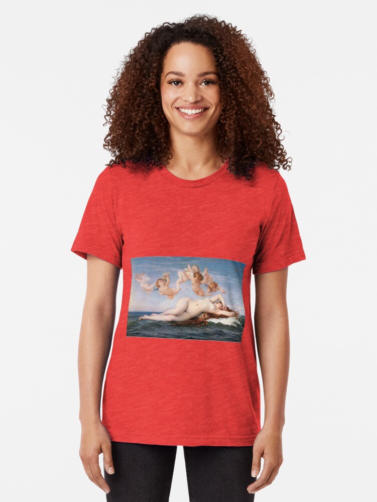Alternate view of The #Birth of #Venus, Alexandre Cabanel 1875 #TheBirthofVenus #BirthofVenus Tri-blend T-Shirt