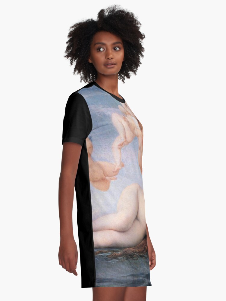 Alternate view of The #Birth of #Venus, Alexandre Cabanel 1875 #TheBirthofVenus #BirthofVenus Graphic T-Shirt Dress