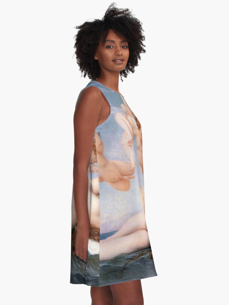 Alternate view of The #Birth of #Venus, Alexandre Cabanel 1875 #TheBirthofVenus #BirthofVenus A-Line Dress