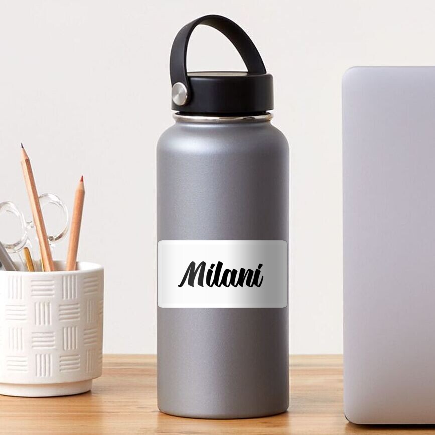 milani-name-sticker-by-paigeschulerr-redbubble