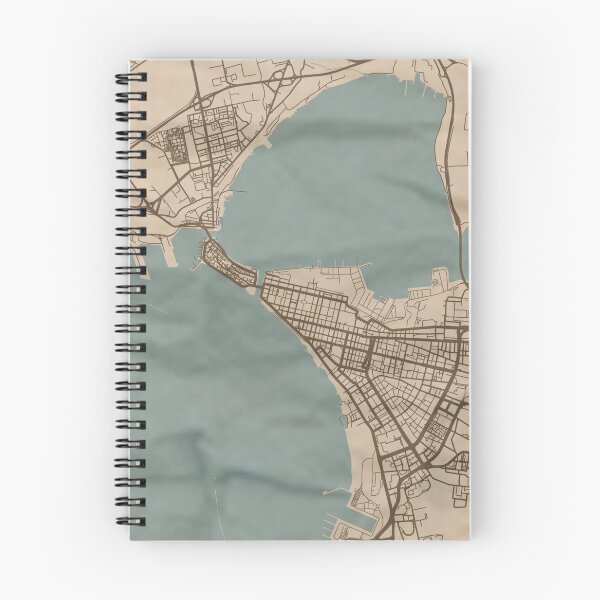 Item preview, Taranto Sepia Map designed and sold by CPTVDesign.