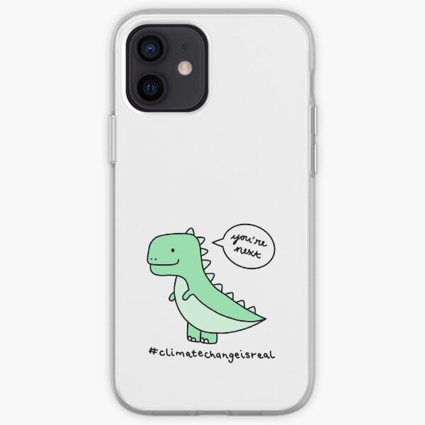 Dino extinto diciéndote lo que pasa Funda blanda para iPhone