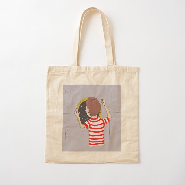 Declan Looking Out Window Cotton Tote Bag
