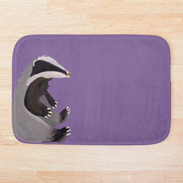 Sitting Badger Bath Mat