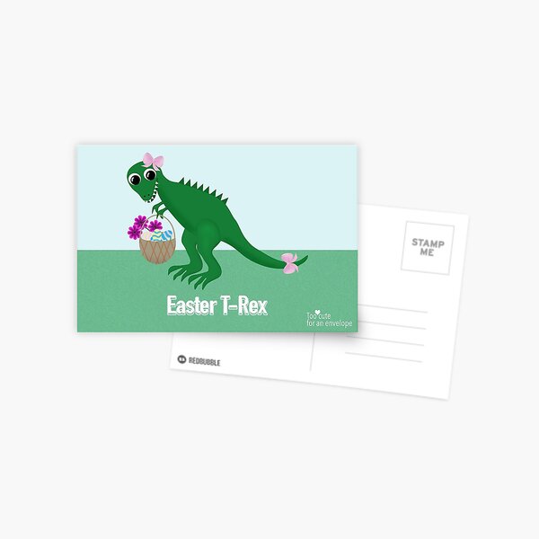 Easter T-Rex Postcard
