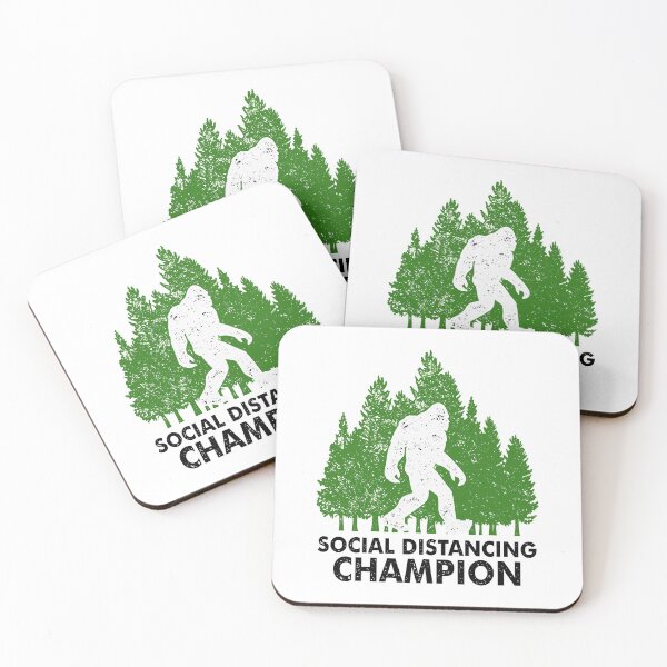 Item preview, Social Distancing Champion Bigfoot Design gift for Bigfoot Believers designed and sold by BRtisticDesigns.