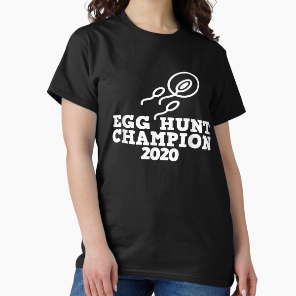 Vista previa del artículo con la obra «Anuncio de embarazo de papá Egg Hunt Champion 2020», diseñado y vendido por PetrosAlexo.