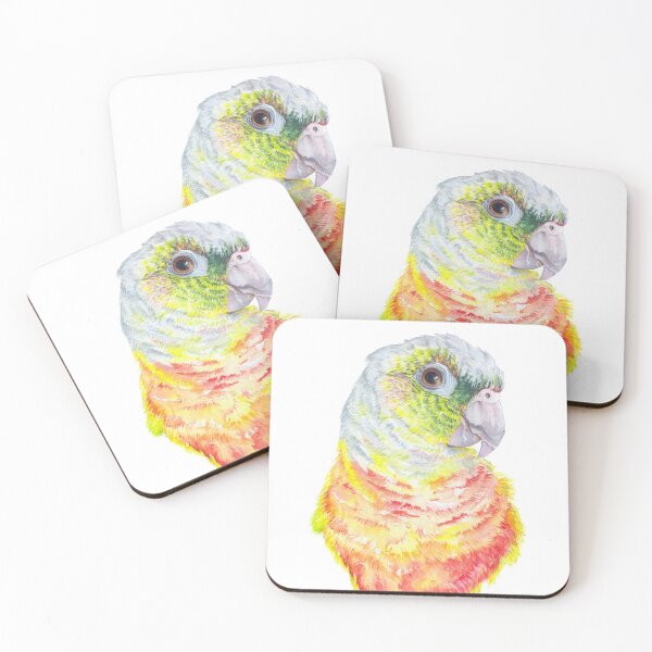 Item preview, Green Cheeked Conure - bird watercolour designed and sold by Zoya Makarova.
