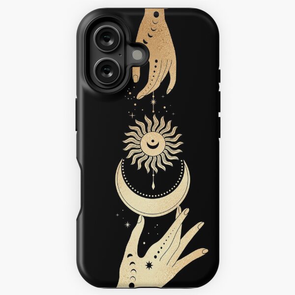 Item preview, Magic Talisman Hands Moon & sun Golden designed and sold by noveltiko.