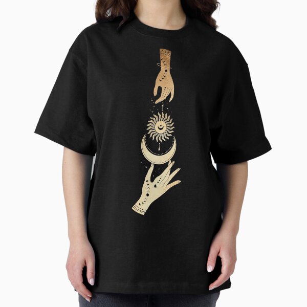 Item preview, Magic Talisman Hands Moon & sun Golden designed and sold by noveltiko.