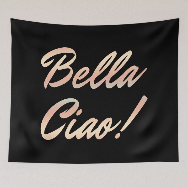 Item preview, Bella Ciao (Viral Quote - Vintage Retro Handwriting - Protest Anthem) designed and sold by SassyClassyMe.