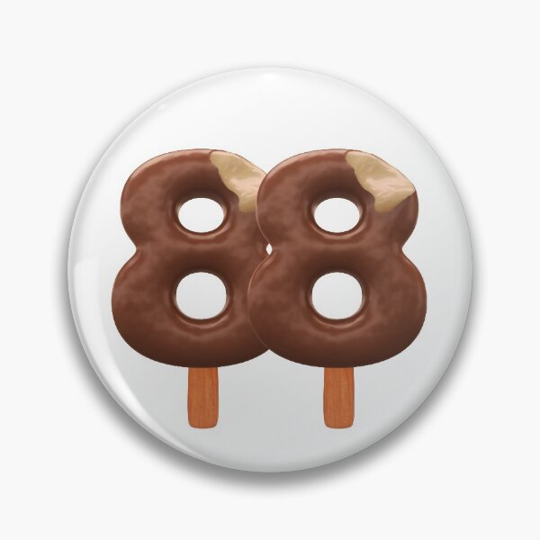 Item preview, 88 Ice Cream Eighty Eight Number 3d Chocolate designed and sold by HelloFromAja.