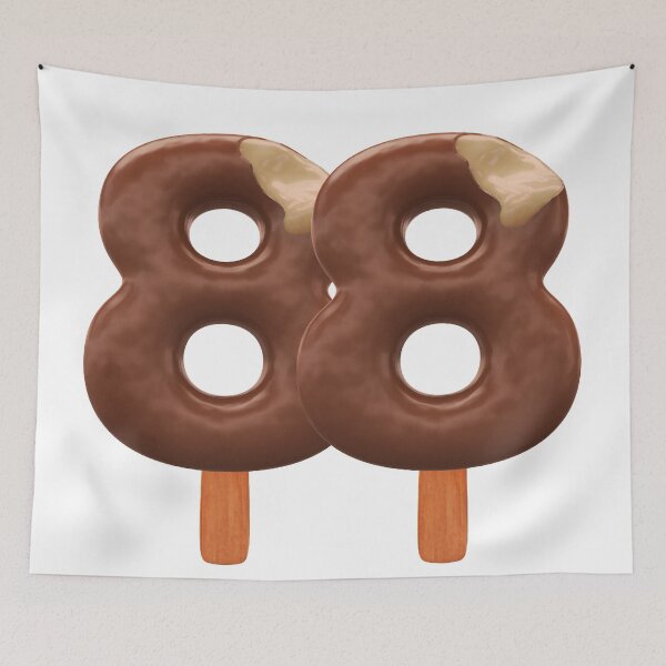 Item preview, 88 Ice Cream Eighty Eight Number 3d Chocolate designed and sold by HelloFromAja.