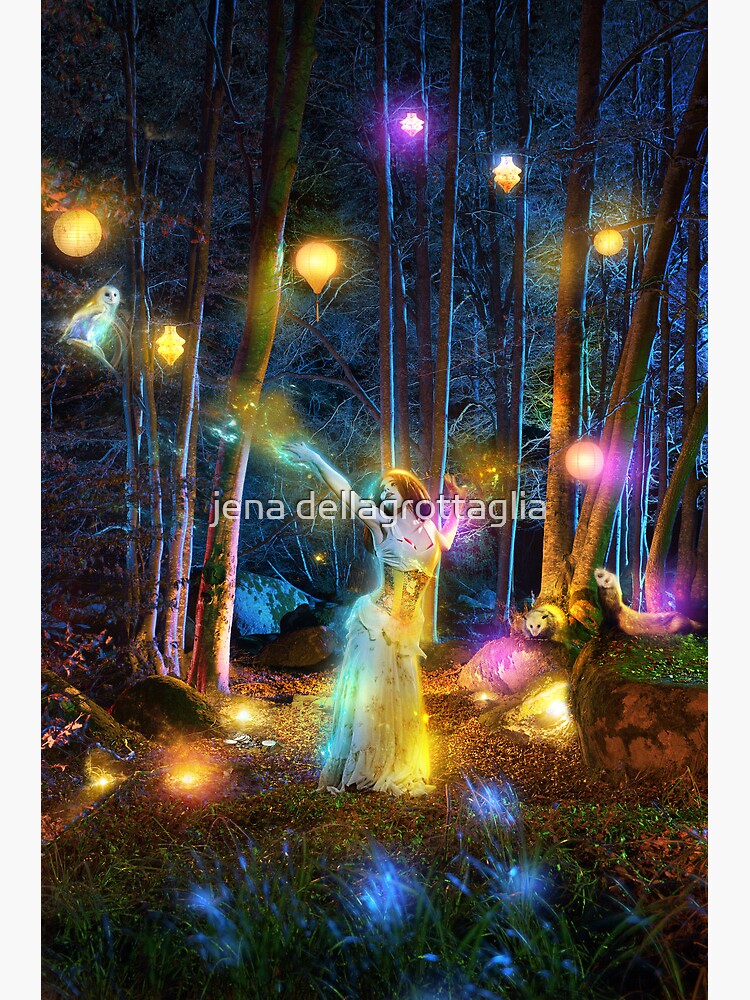 Thumbnail 3 of 3, Poster, Night Lights designed and sold by jena dellagrottaglia.