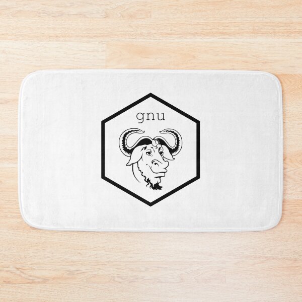 Item preview, R GNU hex bull designed and sold by pilcrow.