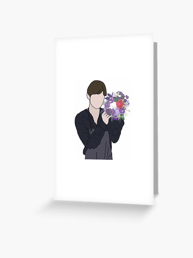 J-Hope Just Dance Red Suit - BTS Outline Fanart Greeting Card for Sale by  okaylex