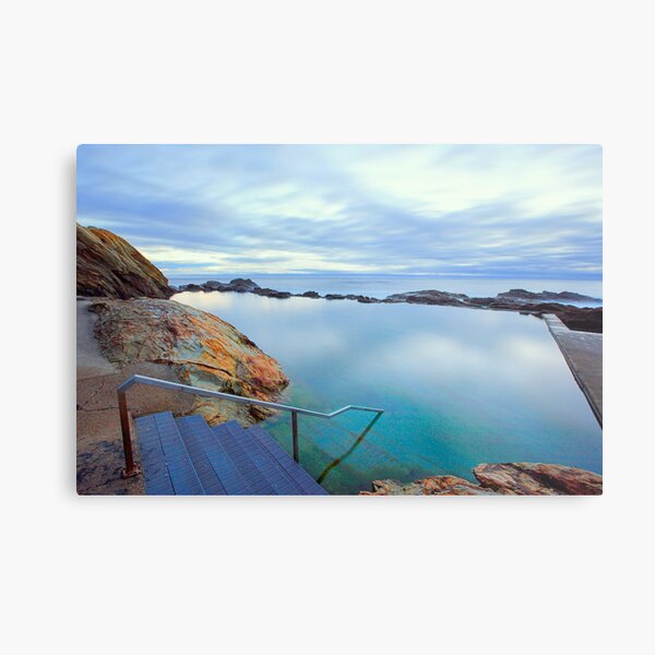 Blue Glaze Metal Print